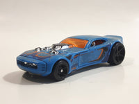 2009 Hot Wheels Color Shifters Nitro Doorslammer Aston Martin Blue and to Dark Blue Die Cast Toy Car Vehicle