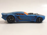 2009 Hot Wheels Color Shifters Nitro Doorslammer Aston Martin Blue and to Dark Blue Die Cast Toy Car Vehicle