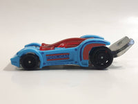 2018 Hot Wheels Experimotors Tooligan Blue Plastic Body Die Cast Toy Tool Wrench Car Vehicle