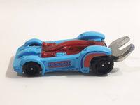 2018 Hot Wheels Experimotors Tooligan Blue Plastic Body Die Cast Toy Tool Wrench Car Vehicle