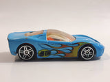 2009 Hot Wheels Airshot Super Drop 40 Somethin' Light Satin Blue Die Cast Toy Car Vehicle