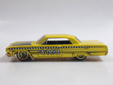 2007 Hot Wheels Taxi Rods '64 Impala Yellow Die Cast Toy Classic Car Vehicle
