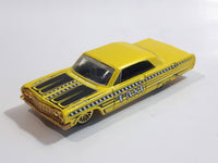 2007 Hot Wheels Taxi Rods '64 Impala Yellow Die Cast Toy Classic Car Vehicle