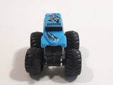 Unknown Brand Blue Monster Truck #24 Miniature Plastic Die Cast Toy Car Vehicle