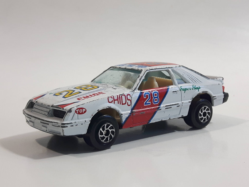 Yatming Ford Mustang Pace Car No. 1028 White Die Cast Toy Muscle Race ...