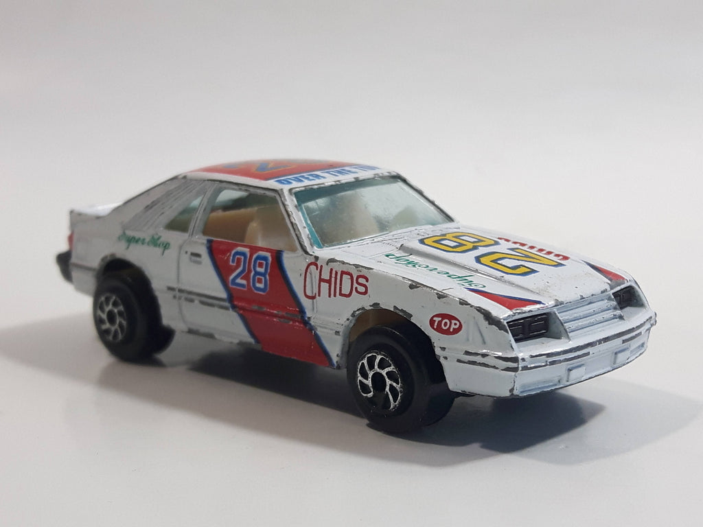 Yatming Ford Mustang Pace Car No. 1028 White Die Cast Toy Muscle Race ...