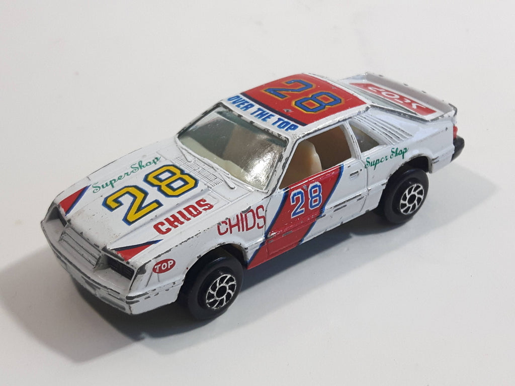 Yatming Ford Mustang Pace Car No. 1028 White Die Cast Toy Muscle Race ...