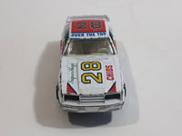 Yatming Ford Mustang Pace Car No. 1028 White Die Cast Toy Muscle Race Car Vehicle