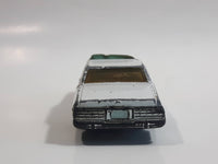 Vintage Warner Bro. ERTL Dukes of Hazzard 1980 Pontiac Bonneville Sheriff Police Cop White Die Cast Toy Car Vehicle TV Show Collectible Blue Lights