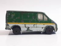 1994 Hot Wheels Auto City Corgi Transit Van Casting BP Green and White Die Cast Toy Car Vehicle