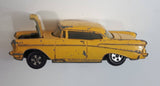 Ertl '57 Chevy Bel Air Yellow Die Cast Toy Car Vehicle with Opening Hood - Hong Kong