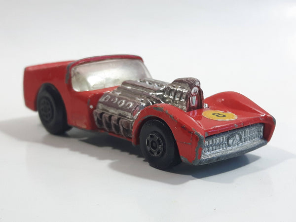 Vintage 1970 Lesney MATCHBOX SUPERFAST ROAD DRAGSTER DieCast #19 rouge ANGLETERR Vintage 1970 Lesney MATCHBOX SUPERFAST ROAD DRAGSTER DieCast #19 rouge ANGLETERR