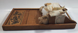 Vintage The Harris Washboard 1882 Wash & Dry 5 ¢ Miniature 6" x 12" Wood Washboard with Teddy Bears