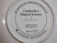 The Franklin Mint Heirloom Recommendation Cinderella's Magical Journey Limited Edition Fine Porcelain Collector Plate #HA6354 By David Willardson