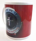 Ford Mustang Red and White Ceramic Coffee Mug