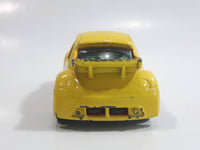 2002 Hot Wheels First Editions Volkswagen New Beetle Cup Yellow Die Cast Toy Car Vehicle