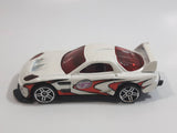 2004 Hot Wheels 2x Turbo Power Launcher 24 / Seven White Die Cast Toy Race Car Vehicle