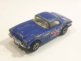 1996 Matchbox 1962 Chevrolet Corvette Metallic Blue Die Cast Toy Car Vehicle