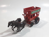 Lledo Days Gone DG-4 Lipton's Teas Horse Drawn Carriage Double Decker Bus Red Die Cast Toy Car Vehicle