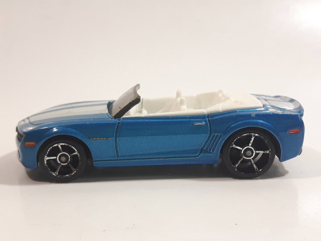2008 Hot Wheels Camaro Convertible Concept Metalflake Blue Die Cast To