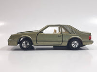 Sunnyside Superior Racers SS 910 Ford Mustang Cobra Olive Green Pullback Friction Motorized 1/38 Scale Die Cast Toy Car Vehicle Missing Hood and a Door