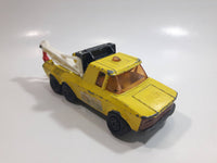 Vintage 1979 Lesney Matchbox Super Kings No. K-11 Pick Up Truck Yellow Die Cast Toy Car Towing Wrecking Vehicle