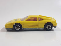 Majorette Novacar No. 101 Ferrari Testarossa "Turbo" Yellow Die Cast Toy Luxury Sports Car Vehicle