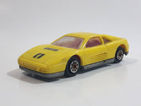 Majorette Novacar No. 101 Ferrari Testarossa "Turbo" Yellow Die Cast Toy Luxury Sports Car Vehicle