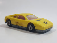 Majorette Novacar No. 101 Ferrari Testarossa "Turbo" Yellow Die Cast Toy Luxury Sports Car Vehicle