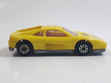 Majorette Novacar No. 101 Ferrari Testarossa "Turbo" Yellow Die Cast Toy Luxury Sports Car Vehicle