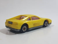 Majorette Novacar No. 101 Ferrari Testarossa "Turbo" Yellow Die Cast Toy Luxury Sports Car Vehicle