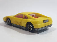 Majorette Novacar No. 101 Ferrari Testarossa "Turbo" Yellow Die Cast Toy Luxury Sports Car Vehicle