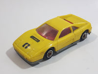 Majorette Novacar No. 101 Ferrari Testarossa "Turbo" Yellow Die Cast Toy Luxury Sports Car Vehicle