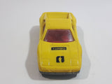 Majorette Novacar No. 101 Ferrari Testarossa "Turbo" Yellow Die Cast Toy Luxury Sports Car Vehicle