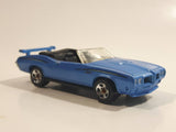 2008 Hot Wheels '70 Pontiac GTO Convertible Metallic Light Blue Die Cast Toy Car Vehicle