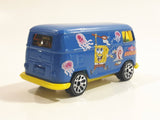 2003 Matchbox SpongeBob SquarePants VW Delivery Van Blue Die Cast Toy Car Vehicle