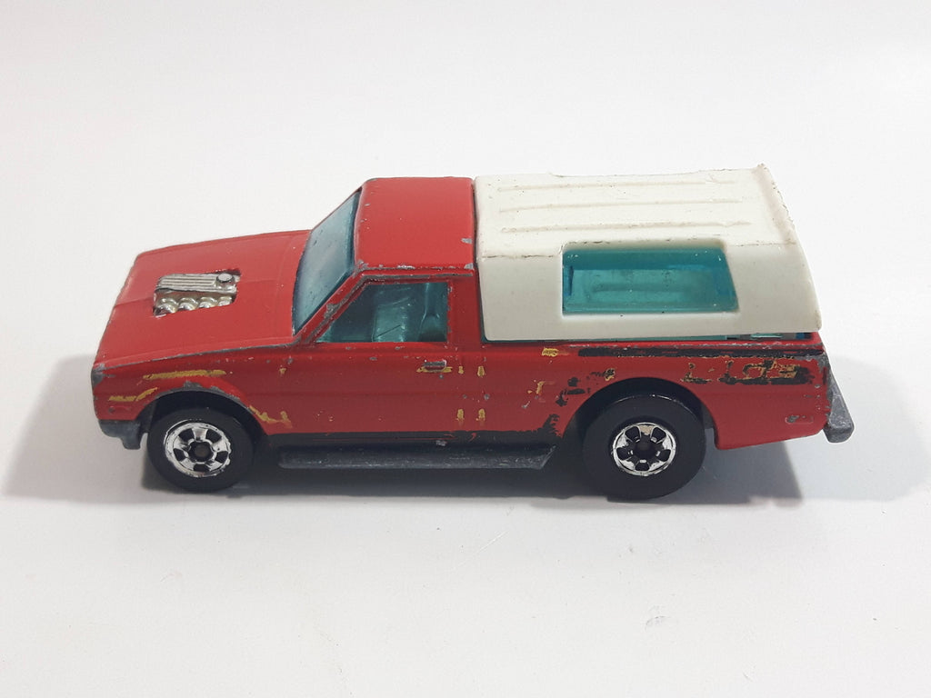 Vintage 1982 Hot Wheels Hi Rakers Dodge D-50 Pickup Truck Red With Whi 