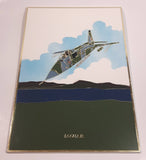 Vintage SEPECAT Jaguar Fighter Jet Airplane Plastic Wall Plaque Decor British/French
