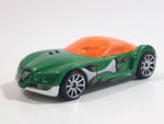 2009 Hot Wheels Dino Splash Tail Golden Arrow Green Die Cast Toy Car Vehicle