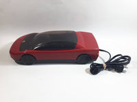 Vintage Kinyo Red and Black Plastic Sports Car Shaped VHS Video Cassette Tape Rewinder 13" Long