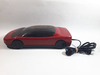 Vintage Kinyo Red and Black Plastic Sports Car Shaped VHS Video Cassette Tape Rewinder 13" Long