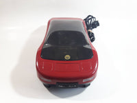 Vintage Kinyo Red and Black Plastic Sports Car Shaped VHS Video Cassette Tape Rewinder 13" Long