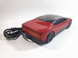 Vintage Kinyo Red and Black Plastic Sports Car Shaped VHS Video Cassette Tape Rewinder 13" Long