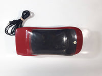 Vintage Kinyo Red and Black Plastic Sports Car Shaped VHS Video Cassette Tape Rewinder 13" Long