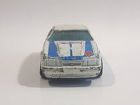 2011 Hot Wheels HW Racing '92 Ford Mustang Pearl White Die Cast Toy Car Vehicle