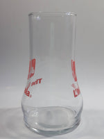 Vintage 1980s 7-Up The Uncola Soda Pop Beverage Upside Down Unique Clear Glass Drinking Cup Collectible