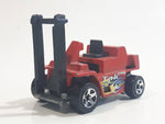 2001 Hot Wheels CAT Fork Lift Red Cast Toy Car Construction Vehicle