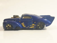 2008 Hot Wheels All Stars '41 Willys Blue Die Cast Toy Hot Rod Car Vehicle
