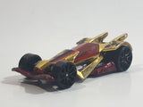 2015 Hot Wheels HW Race Super Chromes RD-06 Gold Chrome Die Cast Toy Race Car Vehicle