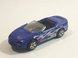 2001 Hot Wheels Power Launcher Camaro Convertible Dark Blue Die Cast Toy Car Vehicle